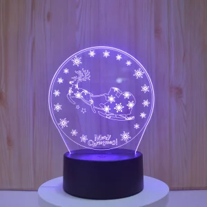 Popular Creative 3D Illusion Lamparas Acrylic Lamp LED Christmas Lamp Kid’s Room Decor Night Light