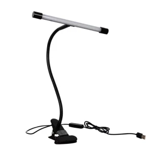 Popular Modern Flexible LED Eyelash Desk Lamp with Three Lighting Modes Dimming DC5V Clip Night Light
