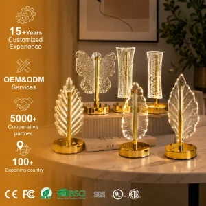 Popular Restaurant Bar Bedroom Night Light Rechargeable Table Lamp Touch Control Metal Led Desk Lamp