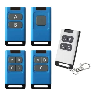 Portable 433MHz Remote Control for Electric Garage Doors and Smart Home, 150m Range, ABS Plastic Housing