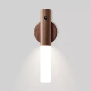 Portable Dimmable 3 Colors Stairway Wall Lamp for Bedroom Stair Hallway Kitchen USB Rechargeable Motion Sensor Night Light