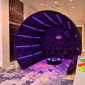 Portable Foldable Tension Fabric Backdrop Display Wall for Events and Exhibitions