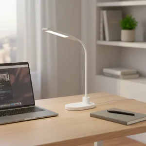 Portable LED Study Light Eye Protection Anti Flicker USB Plug in Powered Desk Lamp for Students and Dorms