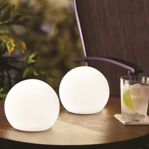 Portable LED Table Lamp Large Ball Light Remote Control