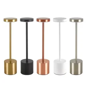 Portable LED Wireless Touch Desk Lamp Rechargeable Table Light 3 Colors Dimmable Bedside Creative Ambient Lamp for Room Decor