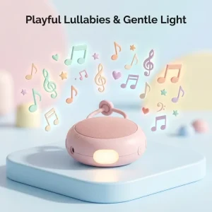 Portable Modern ABS & Silicone Night Light LED White Noise Machine Rechargeable 5V 3000K Warm Light for Babies Kids Living Room
