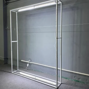 Portable Modular Aluminum LED Fabric Light Box Trade Show Booth Backdrop
