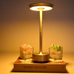 Portable Rechargeable LED Table Lamp Touch Light European Style