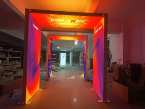 Portable Reusable Modular Tool-Free Trade Show Booth Stand with Lighting