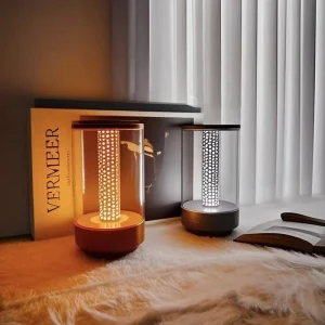 Portable Touch Dimmable Rechargeable Acrylic LED Table Lamp