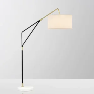 Post modern Nordic Atmosphere Living Room Bedside Study Floor Lamp PVC Vertical LED Button Control Model Room Fishing Lamp