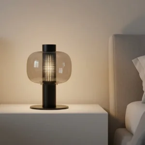 Postmodern Creative Glass Table Lamp Living Room Bedroom Decoration Night Lights Nordic Design Minimalist Desk Light