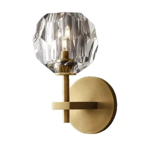 Postmodern Crystal Italian Minimalist Wall Lamp American Light Luxury Villa Home Hotel Club Wall Light