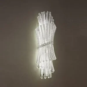 Postmodern Light Luxury Glass Wall Lamp for Living Room Bedroom Hallway Hotel Use Universal Voltage Non Intelligent Control