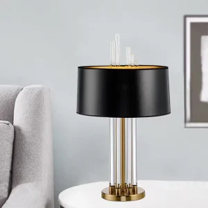 Postmodern Light Luxury Iron Table Lamp Nordic Creative Designer Office Indoor Living Room Study Bedroom Bedside LED Table Lamp