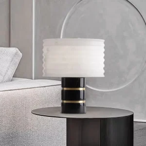 Postmodern Small Desk Lamp with G9 Light Source New Modern LED Table Lamp Brass Body Marble Atmosphere Night Lights