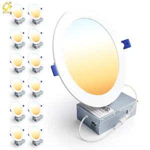 Pot Light 1050lm Lumens No Flicker Panel Light Integrated 6 Inch 12W 5CCT Led Panel Lights IP44 Aluminum Modern for Canada Usa