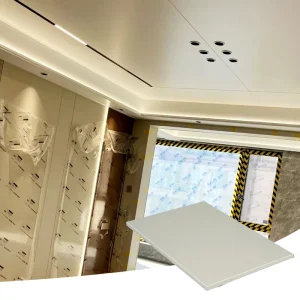 Powder-Coated Aluminum Honeycomb Panel for Surround Step Ceiling with Wall Washer Linear Lights