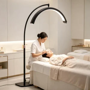 Product Manufacturer Custom Color Half Moon Lamp Floor Light for Lash Extension Nail Photography Salon