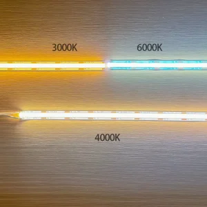 Products 3 Colour Two Wire COB LED CRI 90 100lm W 10W 12W 15W 600Chips Double Colour 12V 24V Flex Strip Light