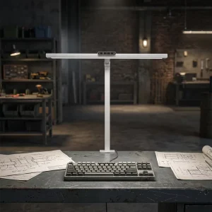 Professional 24W LED Desk Lamp CRI 95 Full Spectrum Eye Protection Table Lamp for Students with Clamp & Pomodoro Timer