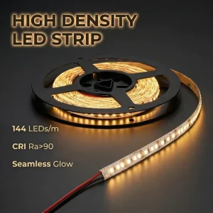 Professional Cabinet LED Strip 2835 144 LEDs m 8mm Narrow PCB Ra90 High CRI Linear Light for Furniture Lighting