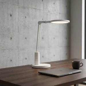 Professional Eye Care LED Table Lamp CRI 95 Ring Light Design Full Spectrum Reading Light Adjustable Foldable Desk Lamp