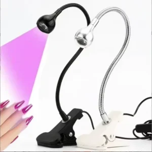 Professional USB Clip Desk Lamp for Nail Polish and UV Gel Curing High Power 3W Portable LED UV Lamp Purple Light Plastic UV Lamp