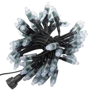 Programmable 12V IP68 Waterproof Round Addressable RGB WS2811 LED Pixel Lights