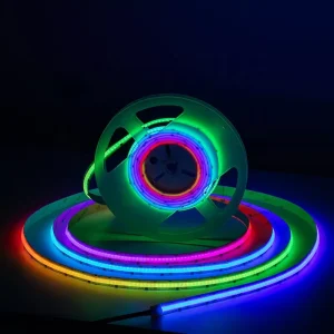 Programmable Rgb Digital Pixel Ce ETL BIS Cob Led Strip Dc 12v 24v 720chips SPI DMX Strip Lights for Indoor Outdoor Decorations