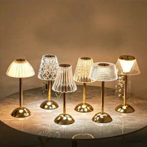 Pumpkin-shaped Bedside Table Battery-operated Night Light Crystal Ambient Desk Lamp Touch Control Stepless