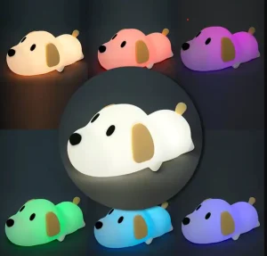 Puppy Dog LED Silicone Night Light for Children’s Room