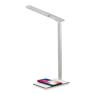 QI Wireless Charger LED Desk Lamp USB Charging Dimmable Eye friendly Table Lamp 4 Modes Touch Control Modern for Reading Night