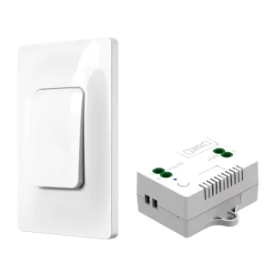 QX-12070 US RF433 Wireless Kinetic Energy Wall Light Switch No Battery Required Long Distance Waterproof Self-Powered