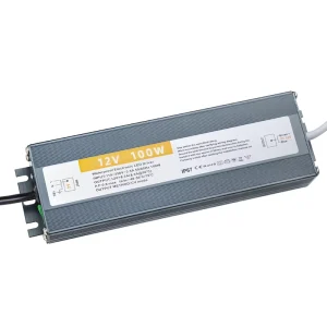 Quiet 12V 100W LED Driver Adapter 100-265V AC to 12V DC 8.3A Constant-Voltage Driver for LED Lights