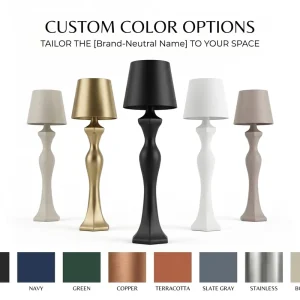 Quiet Luxury Aesthetic Nightlight Bedside Living Room Cordless LED Rechargeable Modern Art Table Lamp