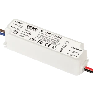 RAP Series 30W 12V IP67 Waterproof Class II LED Driver for Landscape and Outdoor Signage Lighting