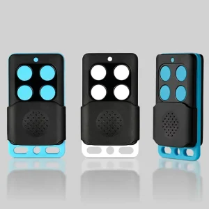 RF 433MHz 4-Channel Remote Control with Blue Keys and Sliding Cover for Electric Fence and Farm Gate