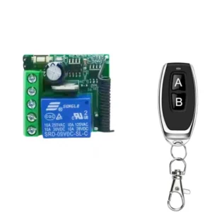 RF1527 433 MHz Transmitter with Wireless Remote Control Switch, DC 12V 1CH Relay Receiver Module