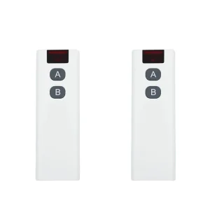 RF433 Wireless 2-Button Infrared Remote Control Switch Long-Distance Radio Frequency