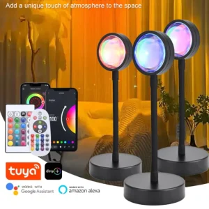RGB 16-Color Sunset Photography Projection Light with Remote Control for Bedroom