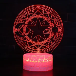RGB 7-Color Kids Room LED Night Lamp with Soft Glow