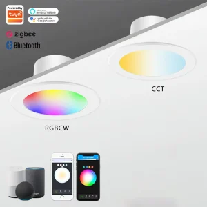 RGB CCT Smart LED Recessed Ceiling Downlight Round Dimmable Light