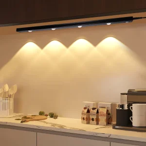 RGB COB Under-Cabinet LED Lamp, 3W, Wireless PIR Motion Sensor, Kitchen Counter Light with Remote
