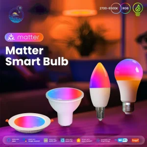 RGB Color-Changing Dimmable LED Bulb A65 E27 Base for Indoor Home Decor