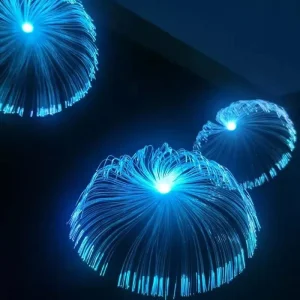 RGB Colorful LED Fiber Optic Light Christmas Multi Color Jellyfish Garden Courtyard Lights with IP68 Rating