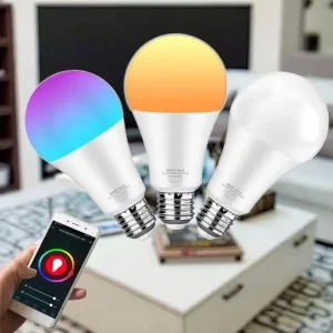 RGB Dimmable LED Smart Bulb WiFi App Control E26 E27
