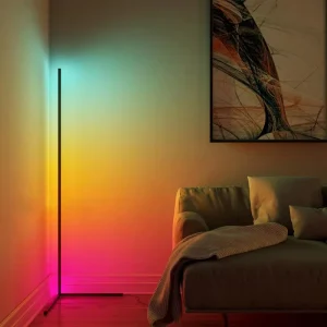 RGB Floor Lamp Hot Selling Atmosphere Light Led Corner Floor Lamp with Remote Control Corner Floor Lamps Home Decor