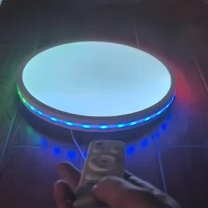 RGB IP54 Smart Ceiling Light White Black for Home Living Room Bedroom Music Sync App & Remote Control Ambient Lighting