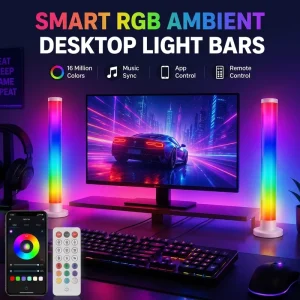 RGB LED Desktop Light Bars with Music Sync, App and Remote Control